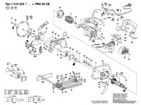 Bosch 0 603 223 703 Pks 54 Ce Circular Hand Saw 220 V / Eu Spare Parts